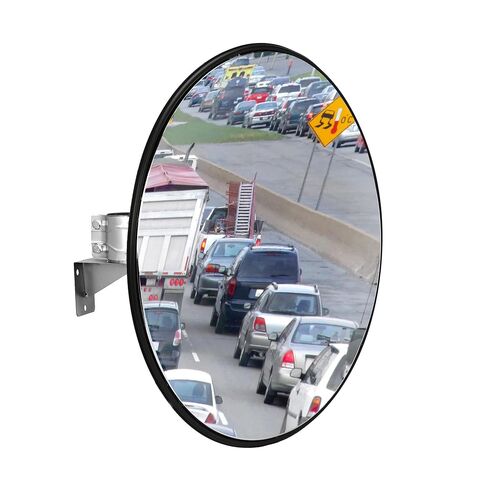32" Convex Traffic Mirror - Outdoor & Indoor Safety Mirror for Blind Spots, Driveway Security, Garages, Warehouses & High-Traffic Areas, Acrylic Solution in Kuwait
