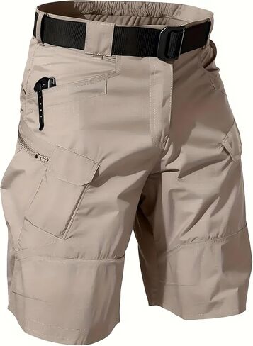 Lightweight Men's Tactical Cargo Shorts Dry Quickly, are Breathable, and Feature Multiple Pockets in Saudi Arabia