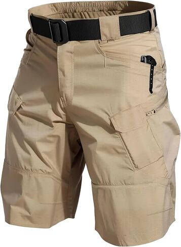 Lightweight Men's Tactical Cargo Shorts Dry Quickly, are Breathable, and Feature Multiple Pockets in Saudi Arabia
