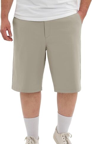 PULI شورت رجالي كبير وطويل القامة غير رسمي يمتد 12 بوصة درزة داخلية سريعة الجفاف وخفيف الوزن وقابل للتنفس ومقاوم للانسكاب فستان طويل شورت جولف in Kuwait