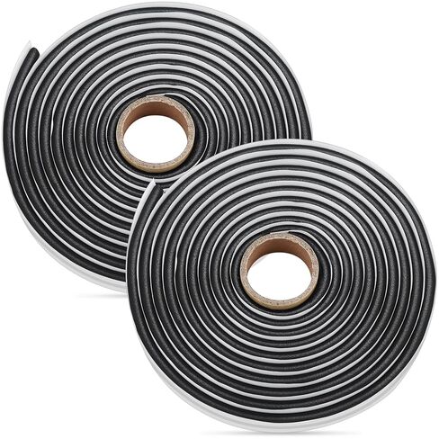 شريط سكوتاغ بوتيل مانع للتسرب، مانع تسرب للمصابيح الأمامية بطول 13 قدم، مانع تسرب مطاطي بوتيل للسيارات (السيارات، المركبات الترفيهية، البحرية) لتثبيت أجزاء السيارة، النوافذ، الأبواب والزجاج الأمامي وما إلى ذلك - 4 بكرات in Kuwait