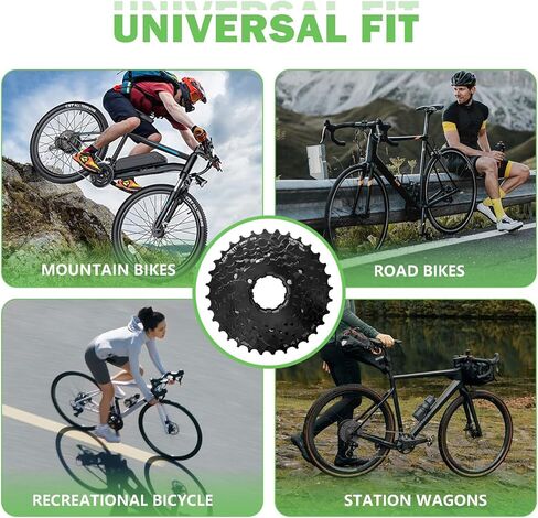 Bike Cassette 8 Speed Cassette Sprockets CS-HG200 12-32T Bike Sprocket for Mountain Bike Folding Bike Commuter Bike Speed Black in Kuwait