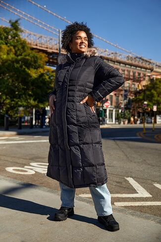 Free Country Women’s Long Parka Jacket Full Body Warm Insulated Winter Coat Water & Wind Resistant Faux Fur Puffer-Splendor in Saudi Arabia