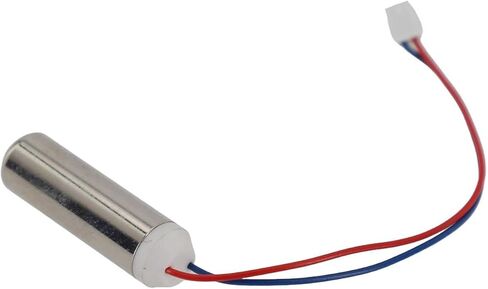 محرك اهتزاز، محرك DC بدون قلب للمشروعات التي تصنعها بنفسك، 7 × 25 مم، الجهد الكهربي المقدر 3.7 فولت، 18000 دورة في الدقيقة، غلاف معدني، متوافق مع فرش الأسنان الكهربائية والإلكترونيات الصغيرة in Kuwait