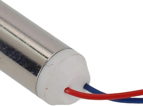 محرك اهتزاز، محرك DC بدون قلب للمشروعات التي تصنعها بنفسك، 7 × 25 مم، الجهد الكهربي المقدر 3.7 فولت، 18000 دورة في الدقيقة، غلاف معدني، متوافق مع فرش الأسنان الكهربائية والإلكترونيات الصغيرة in Kuwait