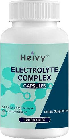 Electrolyte Capsules, Salt Tablets (500mg Sodium &100mg Potassium), Salt Pills for Running, Keto & Low Carb Friendly Hydration Supplement, Vegan, Non-GMO - 100 Count (Size 0) - Made in USA in Kuwait