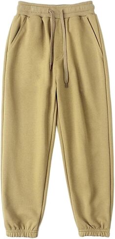 Joggers for Boys Casual Elastic Waist Drawsting Teens Sweatpants Kids Tapered Leg Athletic Pants with Pockets in Saudi Arabia
