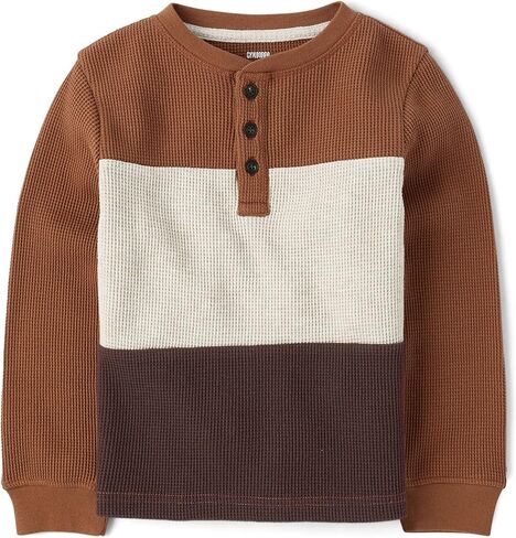 Gymboree Boys 'and Toddler Long Sleeve Thermal Henley Shirt in Saudi Arabia