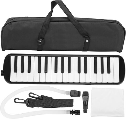 Melodica, 32 Key Wind Musical Instrument Suitable for Beginner Practice Bag (Black) in Saudi Arabia
