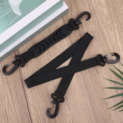 2pcs Adjustable Ski Boot Carrier Straps, Nylon Snowboard Shoulder Sling with Hand Carry Strap Heavy-Duty Snowboard Accessories for Easy Equipment Transport in Saudi Arabia