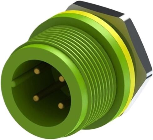 M16 موصل 4 الأساسية مجلس الذكور نهاية في الهواء الطلق IP68 موصل مقاوم للمياه للماء محطة كتلة (EC04681-1123-BF) in Kuwait