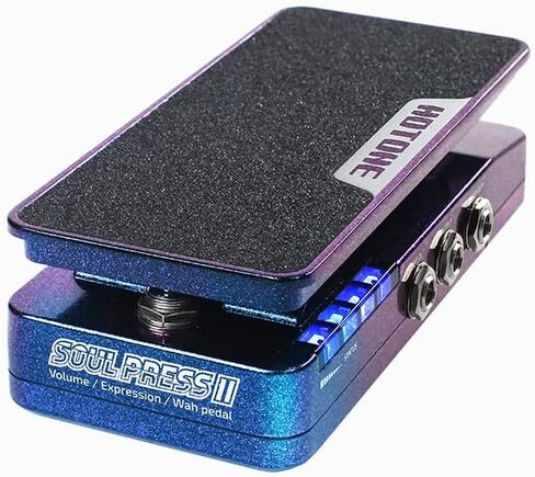 Hotone Soul Press II Wah Active Volume Passive Expression Guitar Effects Pedal Switchable 4 in 1 Visible Pedal Position SP-20 with Tonebird Patch, Power Supply, Picks Bundle in Saudi Arabia
