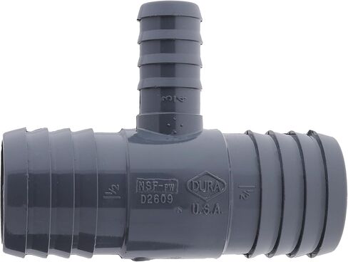 Drip Depot PVC Barbed Reducing Tee - Left : 1 1/2" - Right : 1 1/2" - Center : 3/4" in Kuwait