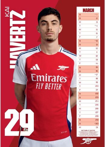 Arsenal 2025 Official Calendar in Saudi Arabia