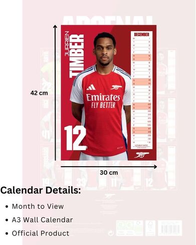 Arsenal 2025 Official Calendar in Saudi Arabia
