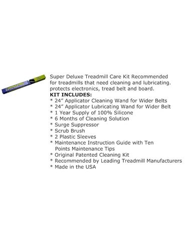 (مجموعة Home Super Deluxe Kit) مجموعة التنظيف والتشحيم الأصلية لجهاز المشي - الشريك الرسمي لكبار مصنعي أجهزة المشي المصنوعة في الولايات المتحدة الأمريكية (كمية تكفي لمدة عام) in Kuwait