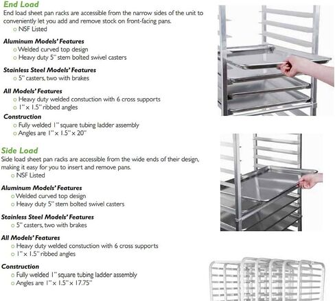 New 1Dealz 36527 Commercial-Grade Aluminum 20-Tier Sheet Pan/Bun Pan Rack, 26" L x 20" W x 69" H with Brake Wheels in Saudi Arabia