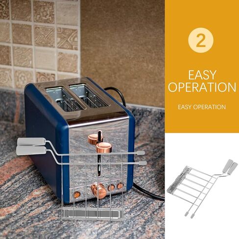 Healifty Toaster Warming Rack Stainless Steel Bread Rack Replacement Part 10.43X5.90X0.98In Compatible with Toast Machine Kitchen Griddle Warming for Bread and Sandwich Heating in Saudi Arabia