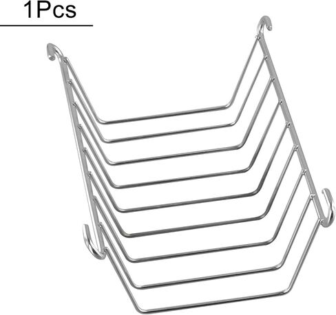Stainless Steel Toast Rack for Bread Slices – 8-Slot Cooling Stand with Elevated Feet, Food-Grade 304 Stainless Steel, Rectangle Loaf Display Rack for Home, Cafe & Restaurant Kitchen Organization in Saudi Arabia