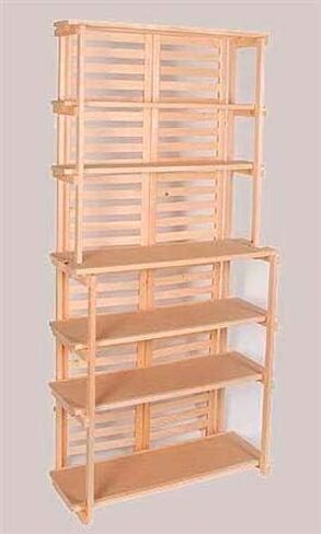 SSWBasics Wood Baker's Rack Display - Natural Finish in Saudi Arabia