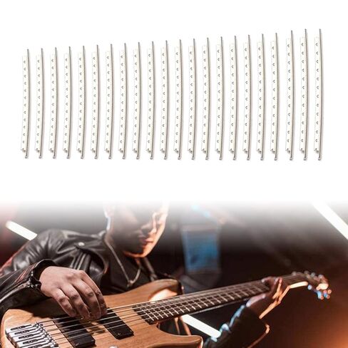22Pcs Guitar Fret Wires 2.5mm 22 Frets Stainless Steel Fretwire Sets for Electric Bass Fingerboard Replacements Acoustic Replacement Strings in Saudi Arabia
