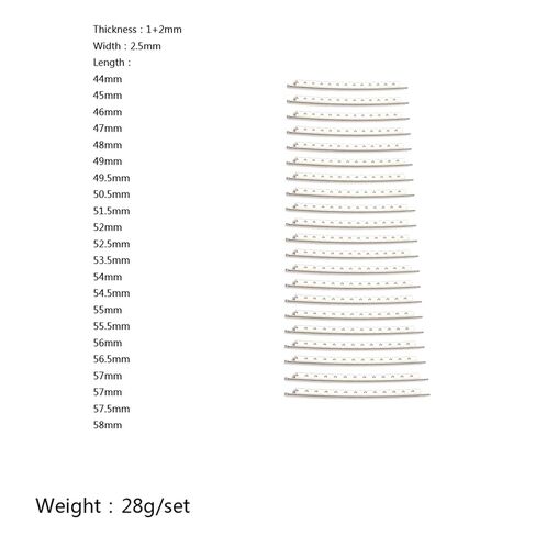 22Pcs Guitar Fret Wires 2.5mm 22 Frets Stainless Steel Fretwire Sets for Electric Bass Fingerboard Replacements Acoustic Replacement Strings in Saudi Arabia