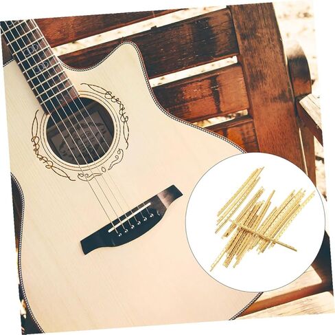 BESPORTBLE 20pcs Brass Guitar Fret Wires for Folk and Electric Guitars Fingerboard Fret Wires Easy to Install for Beginners and Pros in Saudi Arabia