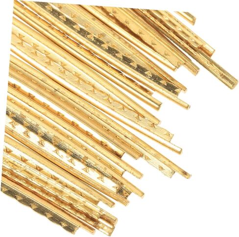 BESPORTBLE 20pcs Brass Guitar Fret Wires for Folk and Electric Guitars Fingerboard Fret Wires Easy to Install for Beginners and Pros in Saudi Arabia