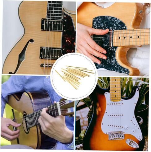 BESPORTBLE 20pcs Brass Guitar Fret Wires for Folk and Electric Guitars Fingerboard Fret Wires Easy to Install for Beginners and Pros in Saudi Arabia