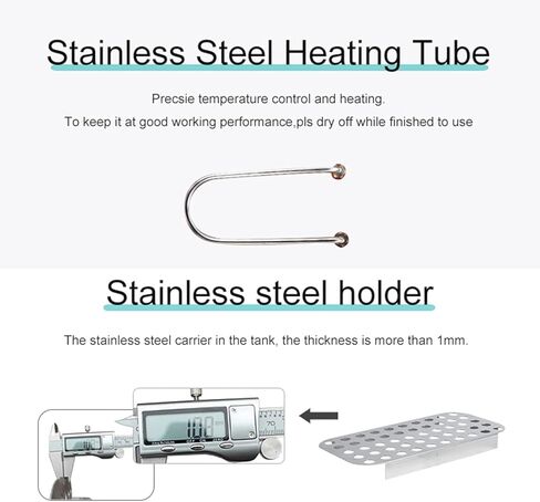 Anti-dry Digital Water Bath Heater, 1/2/4/6-hole, Rt 99.9°c, With Drain Hole, Adjustable Cover & Waterproof Bracket For Laboratory & Research Use 6holes in Kuwait