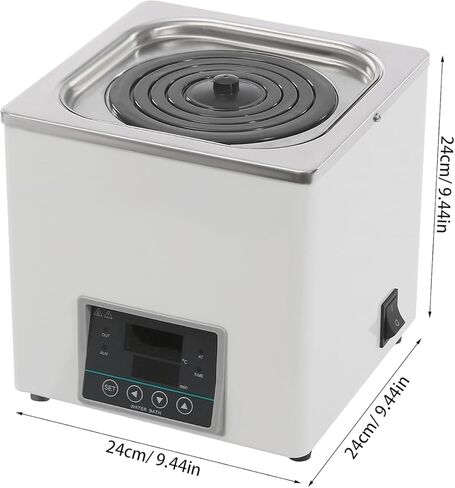 3l Digital Lab Water Bath Heater - Stainless Steel, Thermostatic Electric Heating Device, 300w, Ideal For Laboratory Experiments, Selectable Opening in Kuwait