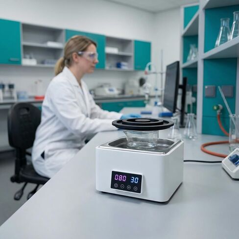 3l Digital Lab Water Bath Heater - Stainless Steel, Thermostatic Electric Heating Device, 300w, Ideal For Laboratory Experiments, Selectable Opening in Kuwait