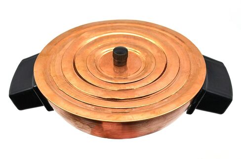 EISCO Water Bath, 200ml Capacity, Hemispherical with Set of Concentric Rings, Two Handles, Sheet Copper in Saudi Arabia