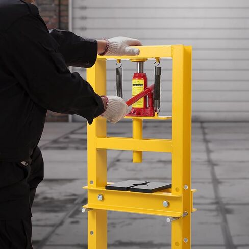 6Ton/13000LBS Hydraulic Press Machine,Heavy Duty Bearing Presses,H-Frame Garage Floor Adjustable Shop Press with Adjustable Working Table,for Garage and Workshop,4 Adjustable Height in Saudi Arabia