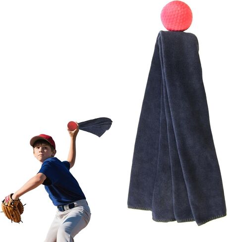 مدرب رمي البيسبول، أدوات رمي ​​الكرة اللينة، منشفة تدريب للكرة السريعة، التغيير، دقة الكرة المنحنية والقوة القادرة على تحسين الشكل والأداء بشكل ثابت in Kuwait