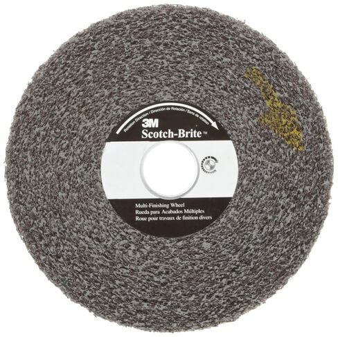 3M Scotch-brite Multi-finishing Wheel, Silicon Carbide, 6000 Rpm, 6" Diameter X 2" Width, 1" Arbor, Medium Grit (pack of 1) in Saudi Arabia