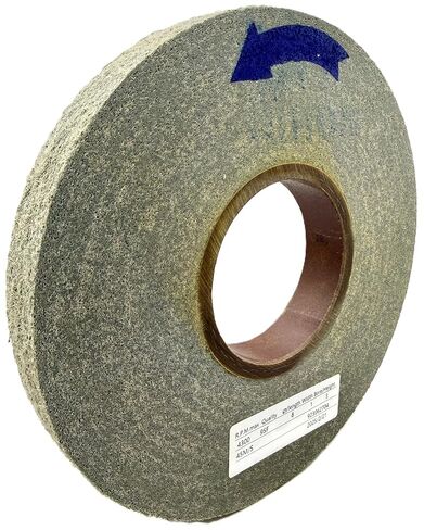 EXL Deburring Wheel - 8" x 1" x 3" 9S Fine Grit - Silicon Carbide - Metal Deburring, Finishing and Polishing Wheel - Convolute - (1 Pack) in Kuwait