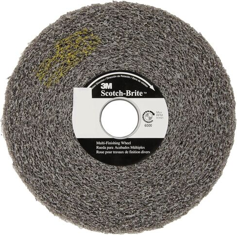 3M Scotch-Brite MU-WL Convolute Silicon Carbide Soft Deburring Wheel - Fine Grade - Arbor Attachment - 6 in Diameter - 1 in Center Hole - 2 in Thickness - 13178 [PRICE is per WHEEL] in Saudi Arabia