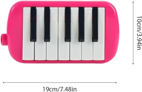12 Key Melodica Instrument with Tube, Piano Keyboard Melodica, Portable Harmonica Keyboard Melodica Instrument for Beginners, Compact Melodica with Mouthpiece, C Major in Kuwait