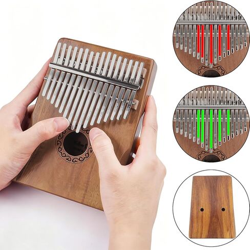 17 Key Kalimba Thumb Piano,Wood Mbira Mini Finger Piano Musical Instruments,Gift for Kids Adults Beginners. in Kuwait