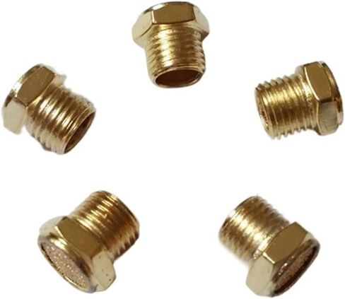 5 × هوائي 1/4 "PT ذكر مرشح الموضوع امتصاص الضوضاء العادم كاتم الصوت الخمار in Kuwait