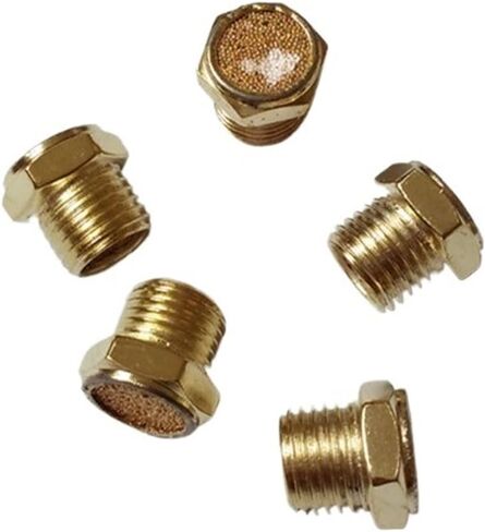 5 × هوائي 1/4 "PT ذكر مرشح الموضوع امتصاص الضوضاء العادم كاتم الصوت الخمار in Kuwait