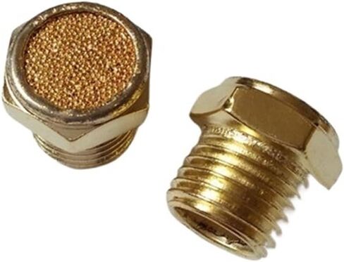 5 × هوائي 1/4 "PT ذكر مرشح الموضوع امتصاص الضوضاء العادم كاتم الصوت الخمار in Kuwait