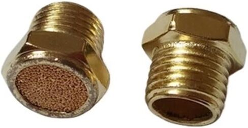 5 × هوائي 1/4 "PT ذكر مرشح الموضوع امتصاص الضوضاء العادم كاتم الصوت الخمار in Kuwait