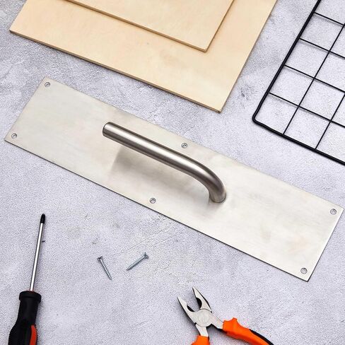 Commercial Touch Free Door Handle 4" x 16" Heavy Duty Stainless Steel Door Pull for Residential, Office, Commercial and Industrial Environments in Saudi Arabia
