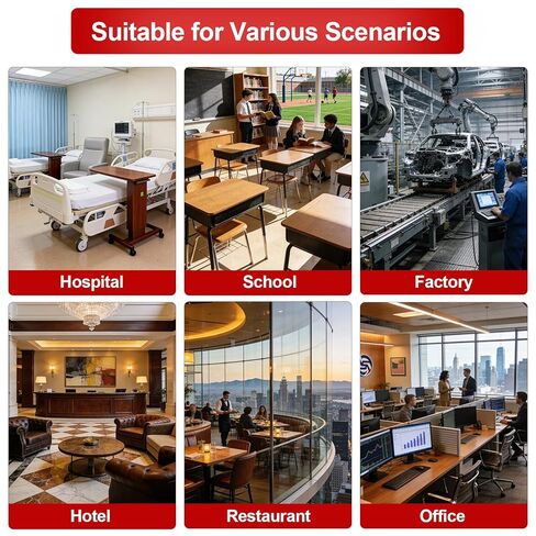 جهاز خروج الذعر مع مقبض، أجهزة باب خروج الطوارئ من الألومنيوم مقاس 31 بوصة مع 6 مفاتيح، قفل باب الطوارئ التجاري يناسب الأبواب الخشبية والمعدنية مقاس 31 بوصة - 47 بوصة، متوافق مع اليسار/اليمين in Kuwait