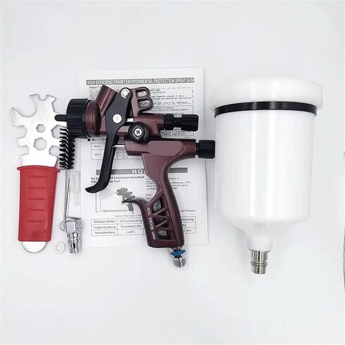 SGL-6800 Upper Pot Spray 1.3mm Auto Furniture Leather Sheet Metal Paint Spray High Atomization 6800 Manual Pneumatic Tool(Green) in Saudi Arabia