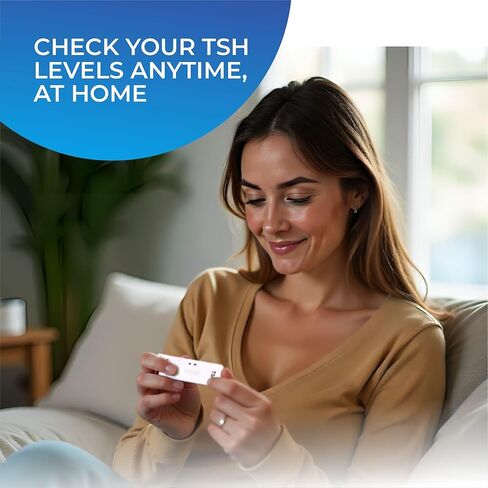 Thyroid Test kit at Home (2 Test) with Live Support - TSH underactive Thyroid Testing kit - Quick, Easy and Reliable at Home Test for Monitoring Thyroid Health in Saudi Arabia