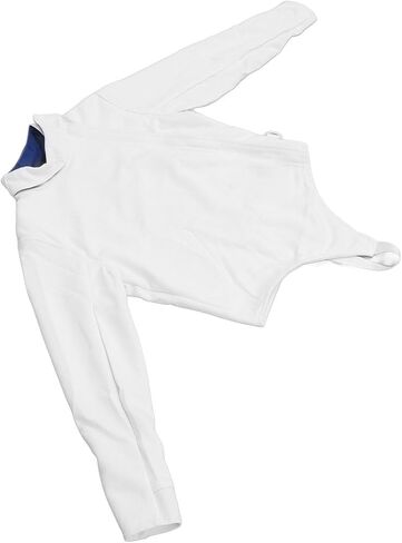 سترة سياج مع خط عنق قابل للتعديل، قماش سميك، CE350N للتدريب والمنافسة، مادة داخلية ماصة للعرق قابلة للتنفس (46) in Kuwait