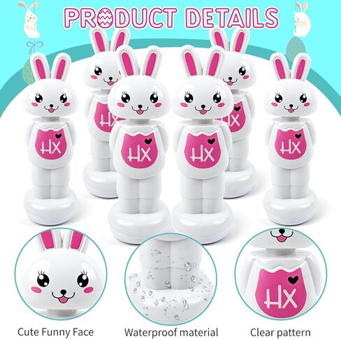 Easter Bunny Bowling Set Bowling Easter Game for Kids Adults Family,6 Pins and 1 Balls for Easter Party Games Indoor Outdoor Holiday Activities in Kuwait